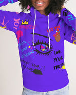 Load image into Gallery viewer, Positive Vibes Purple Women&#39;s Hoodie
