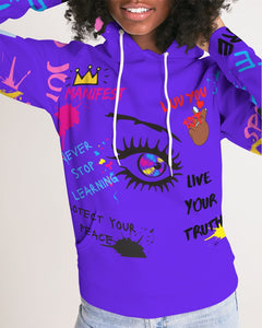 Positive Vibes Purple Women's Hoodie