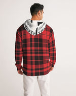 Load image into Gallery viewer, Red Plaid Truthortruth  Men&#39;s Hoodie
