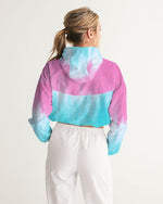 Load image into Gallery viewer, Circle United Tie Dye Women&#39;s Cropped Windbreaker
