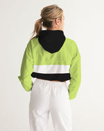 Load image into Gallery viewer, TruthorTruth Lime  Women&#39;s Cropped Windbreaker
