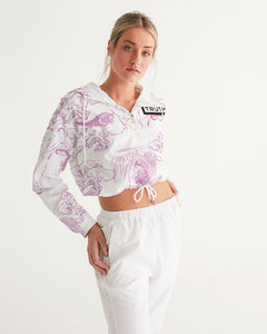 Made it Out The Jungle  Women's Cropped Windbreaker
