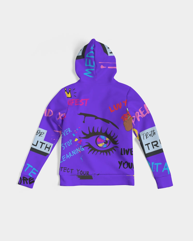 Positive Vibes Purple Women's Hoodie