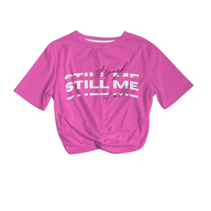 Through It All, Still Me Women's Twist-Front Cropped Tee