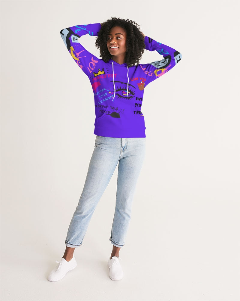 Positive Vibes Purple Women's Hoodie