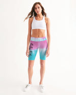 Load image into Gallery viewer, Circle United Tie Dye Women&#39;s Mid-Rise Bike Shorts
