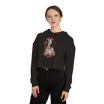 Load image into Gallery viewer, Know Your Power Women’s Cropped Hooded Sweatshirt
