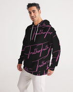 Load image into Gallery viewer, TruthorTruth Signature Black &amp; Fuchsia  Men&#39;s Hoodie
