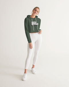 TruthorTruth Hunter Green Women's Cropped Hoodie