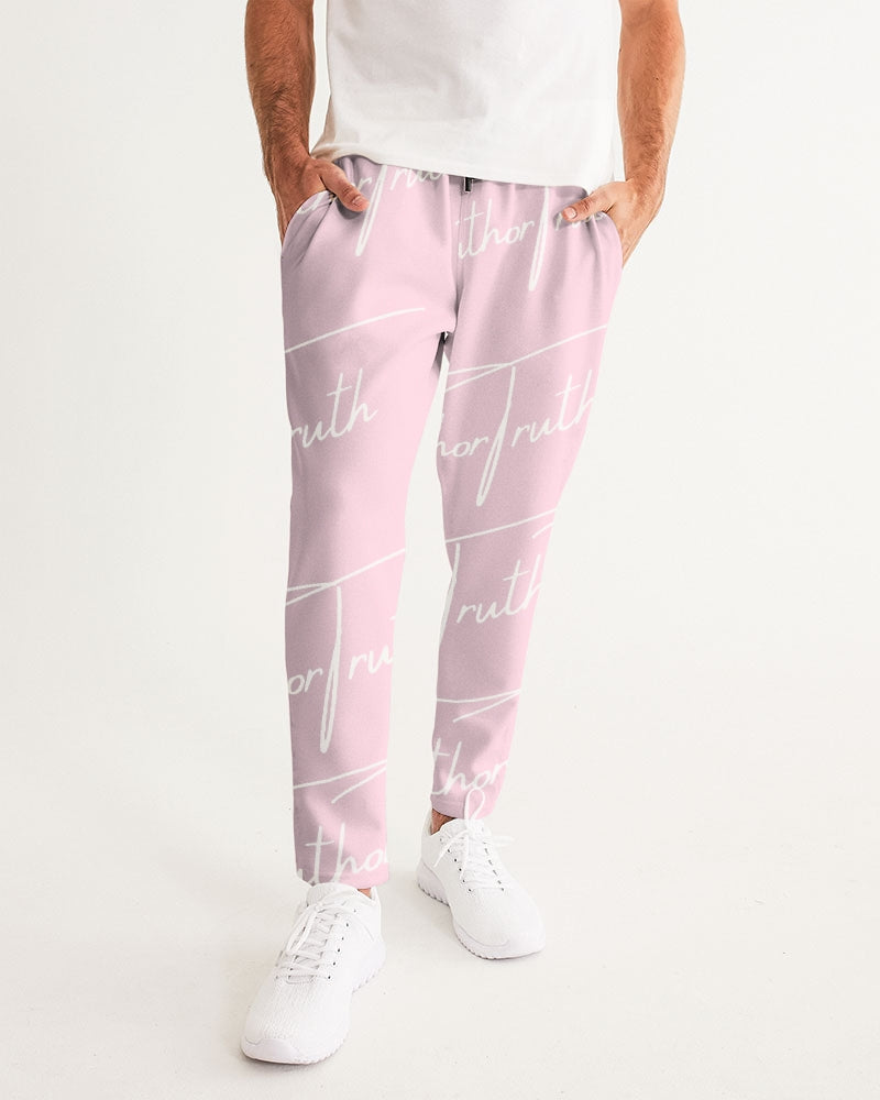 TruthorTruth Pink and White Signature Men's Joggers