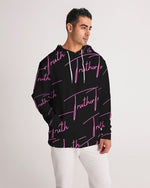 Load image into Gallery viewer, TruthorTruth Signature Black &amp; Fuchsia  Men&#39;s Hoodie
