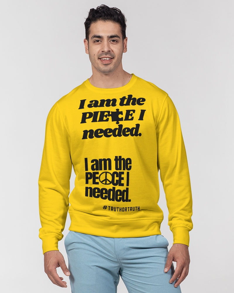 I am... Men's Classic French Terry Crewneck Pullover