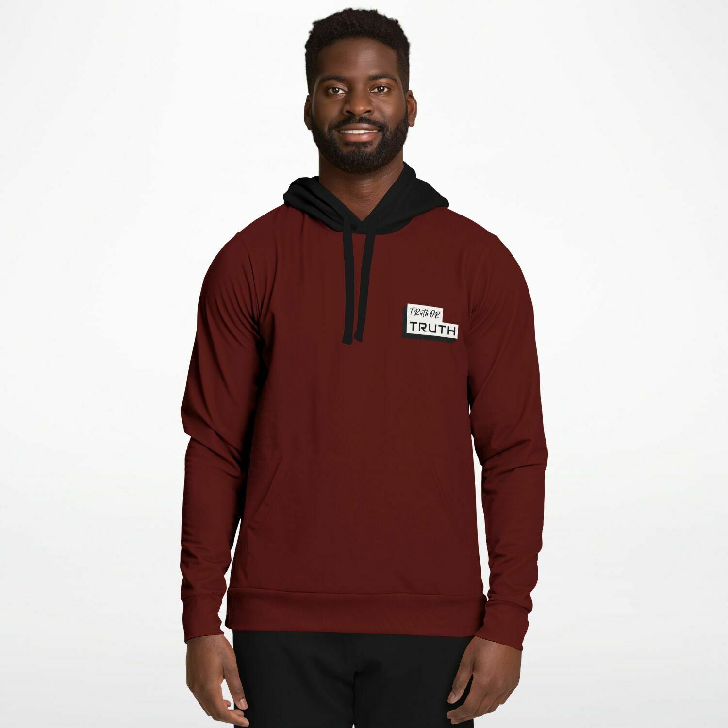 Maroon and Black Hoodie