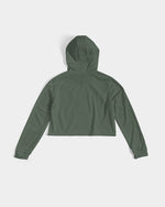 Load image into Gallery viewer, TruthorTruth Hunter Green Women&#39;s Cropped Hoodie
