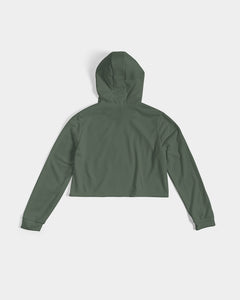 TruthorTruth Hunter Green Women's Cropped Hoodie