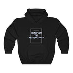 Load image into Gallery viewer, Heavy On The Affirmations Unisex Heavy Blend™ Hooded Sweatshirt
