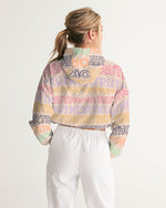 Load image into Gallery viewer, TruthorTruth X Spring Color Wave Women&#39;s Cropped Windbreaker
