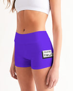 Load image into Gallery viewer, Purple Women&#39;s Mid-Rise Yoga Shorts
