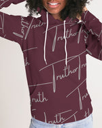 Load image into Gallery viewer, TruthorTruth Red Wine Signature  Women&#39;s Hoodie
