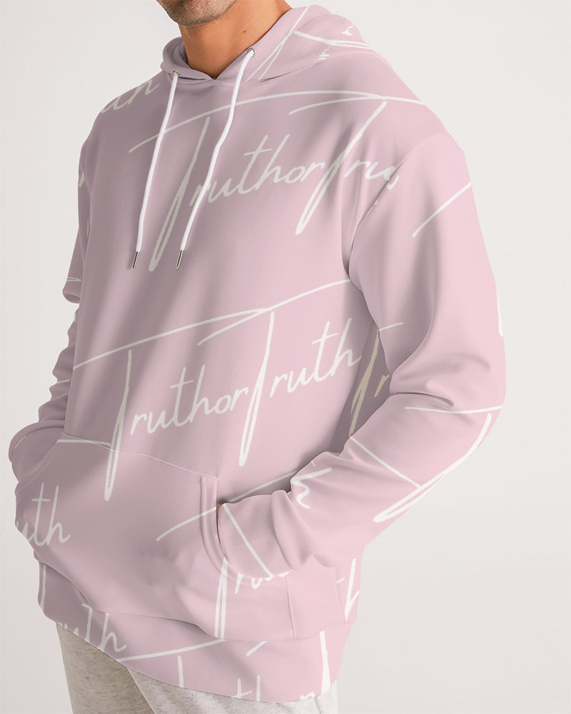 TruthorTruth Pink and White Signature Men's Hoodie