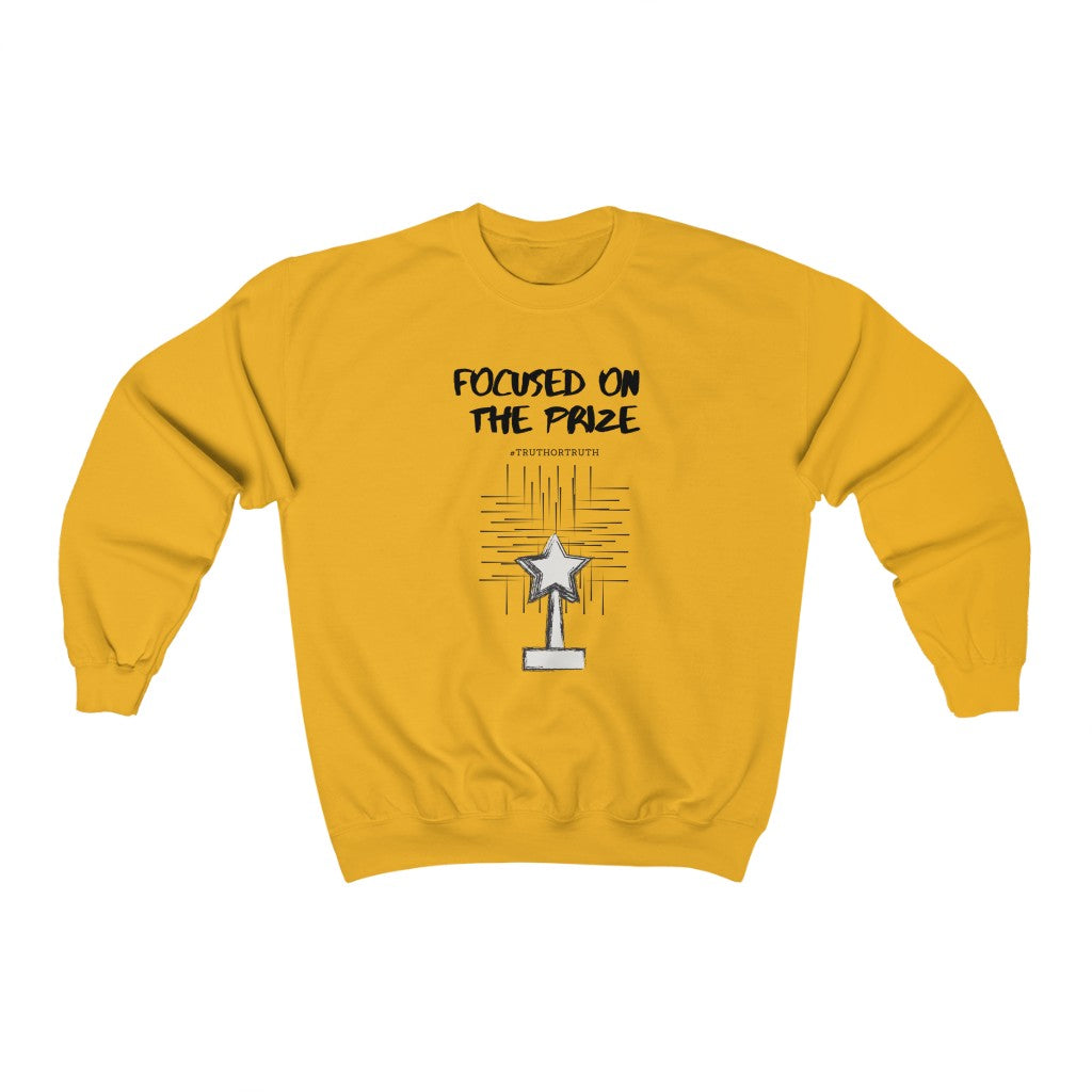 Focused On The Prize Unisex Heavy Blend™ Crewneck Sweatshirt