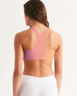 Load image into Gallery viewer, Pink Gradient Women&#39;s Seamless Sports Bra
