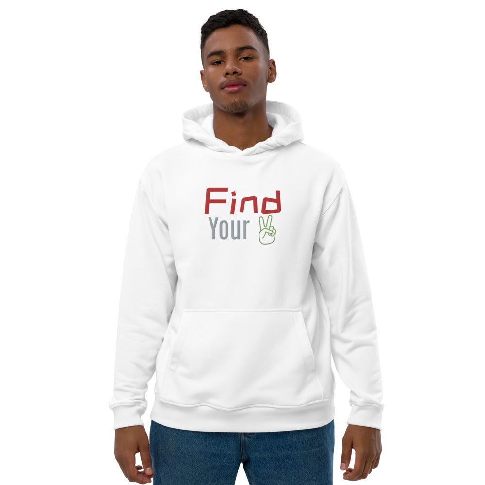 Find Your Peace Premium eco hoodie