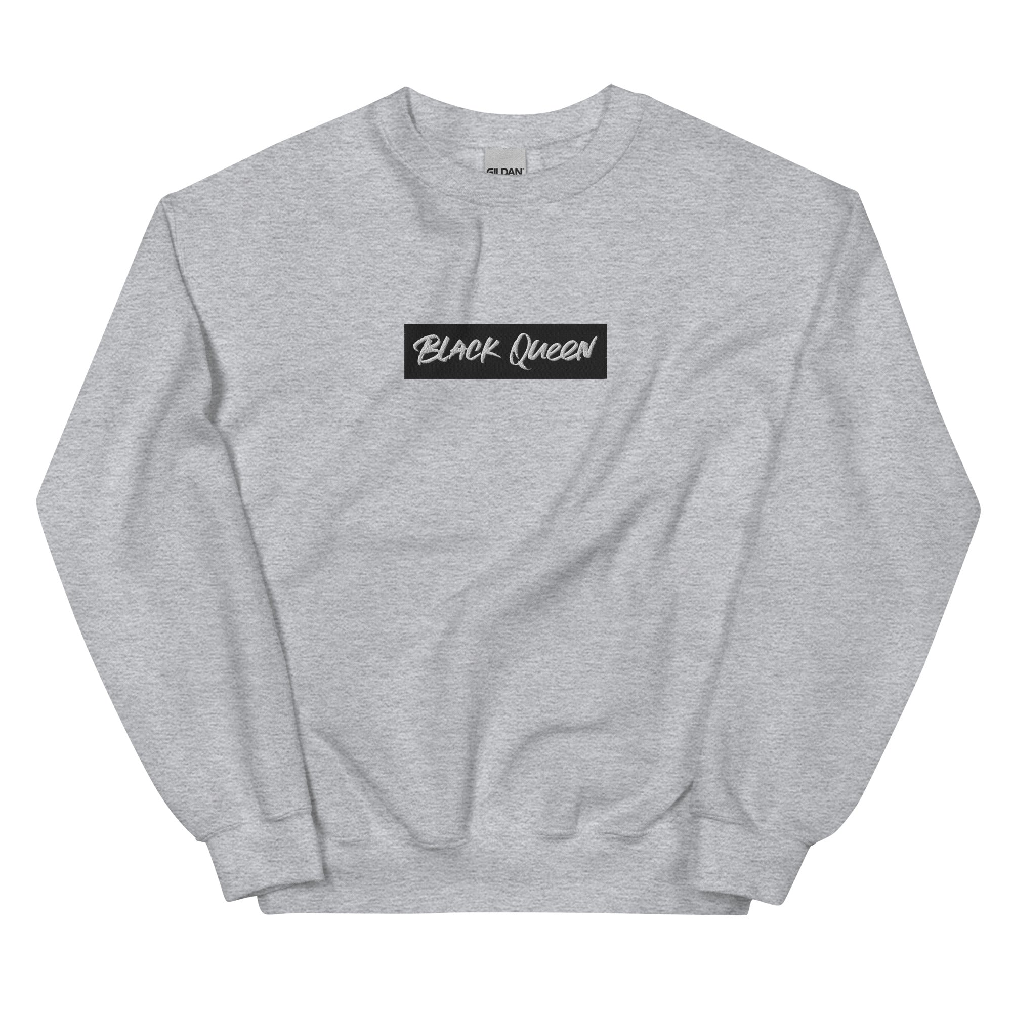 Black Queen Embroidered Unisex Sweatshirt