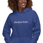 Load image into Gallery viewer, Live Your Truth Embroidered Unisex Hoodie
