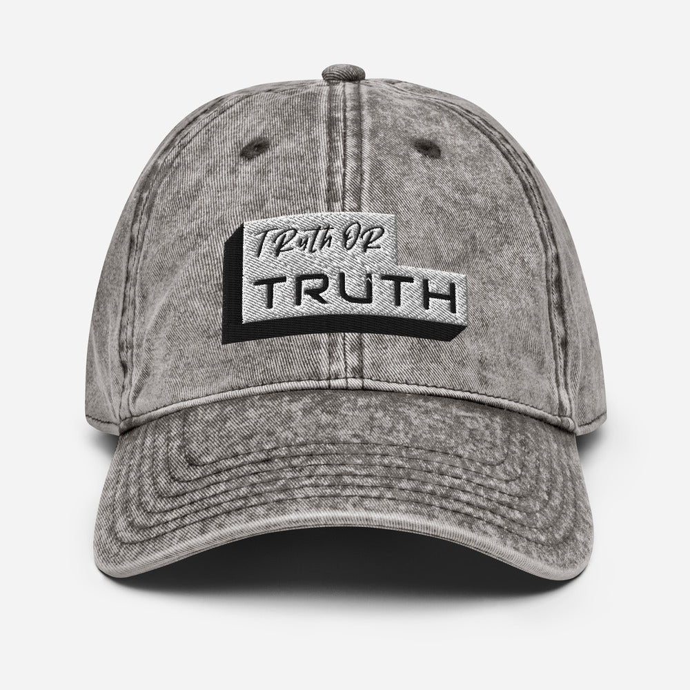 Truth or Truth Vintage Cotton Twill Cap