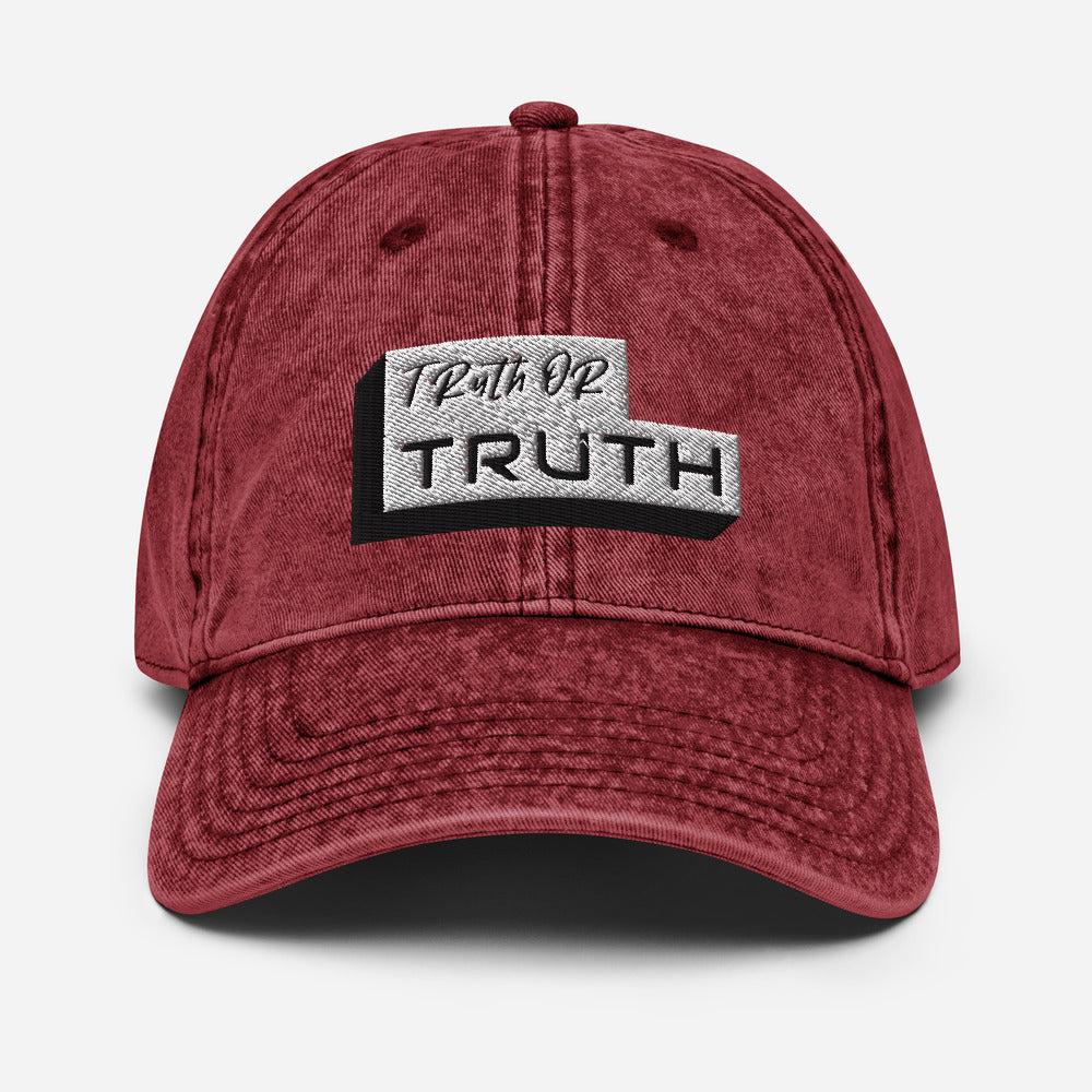 Truth or Truth Vintage Cotton Twill Cap